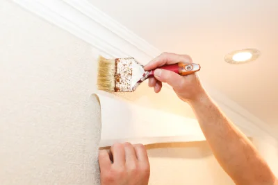 Pose de papier peint à Stattmatten — revêtements muraux et toiles de verre